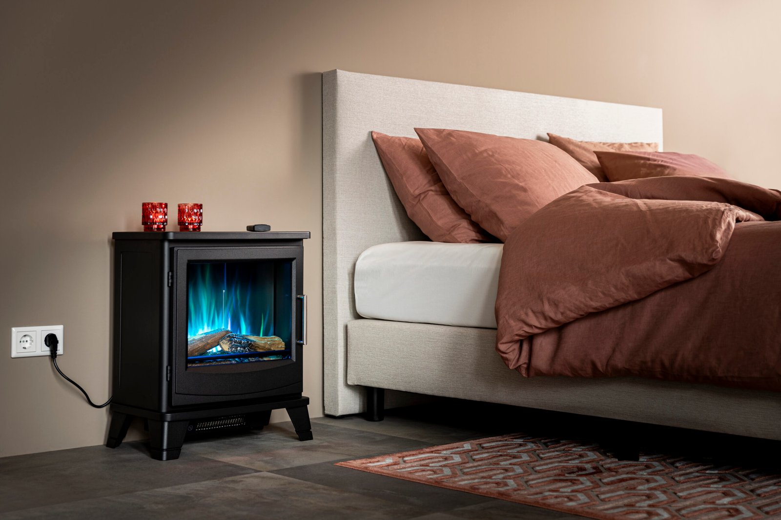 Solano zonder pijp slaapkamer - groen vuur