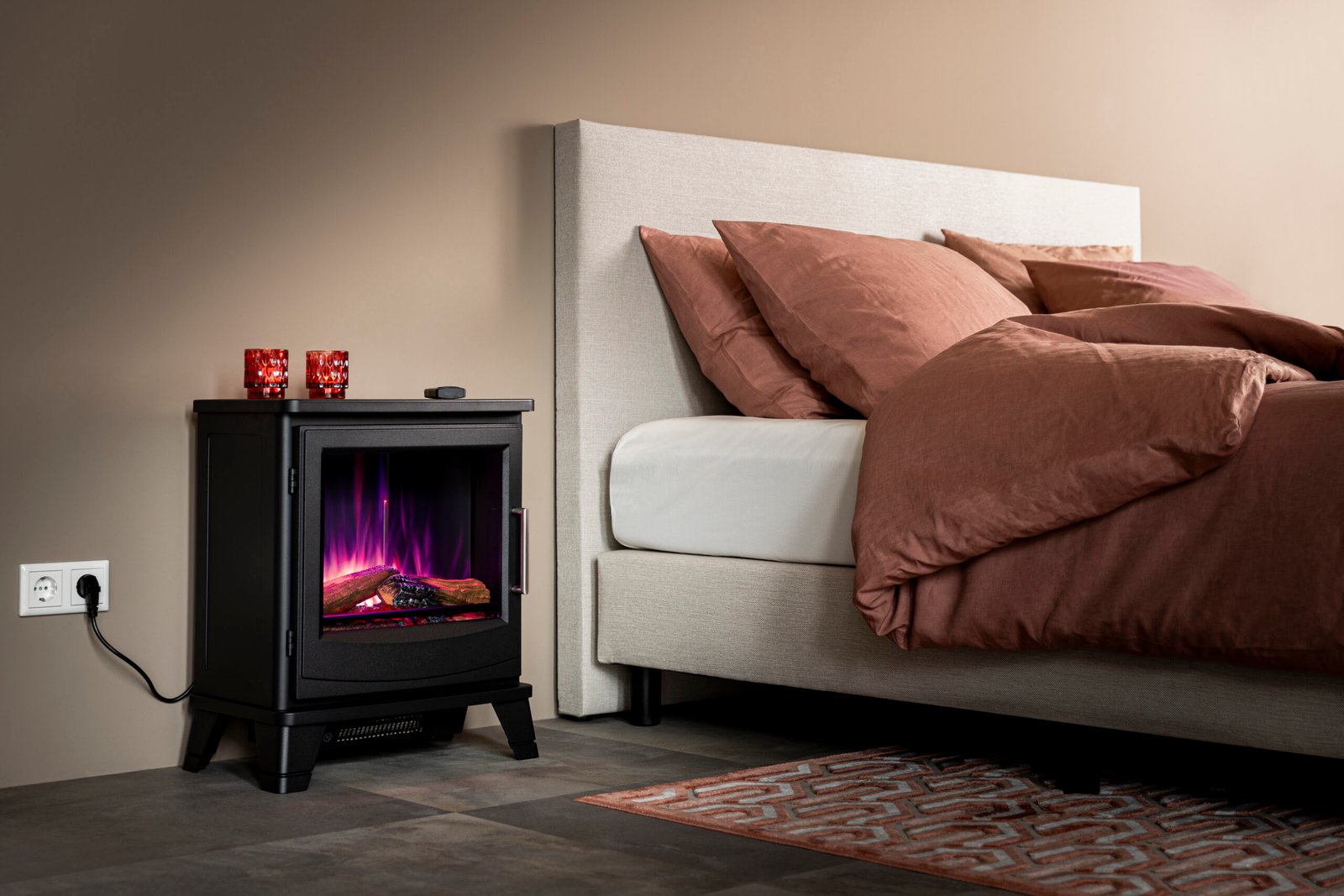 Solano zonder pijp slaapkamer - paars vuur