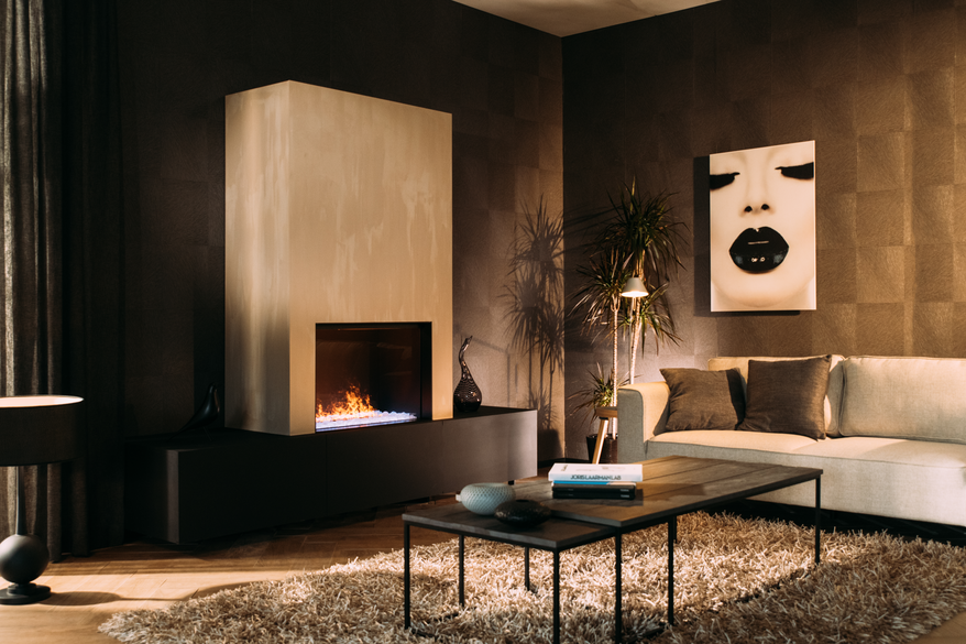 e-MatriX Mood 800-500 I natuurlijke vlam sfeer - Links aanzicht