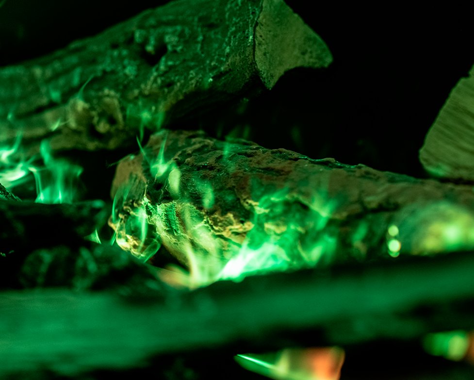 e-SliM-Linear detail - groene vlam